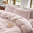 DONEUS Striped Duvet Cover Set 100% Washed Cotton Linen Like Soft Feelling Breathable Bedding-120141892-113054932