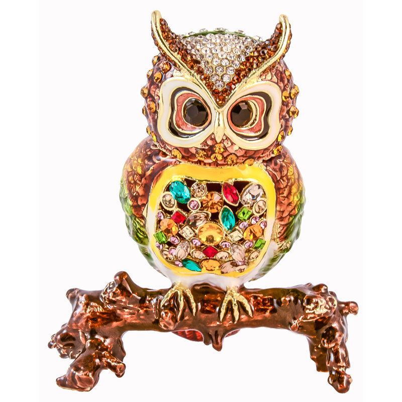 Owl Metal Decorative Box