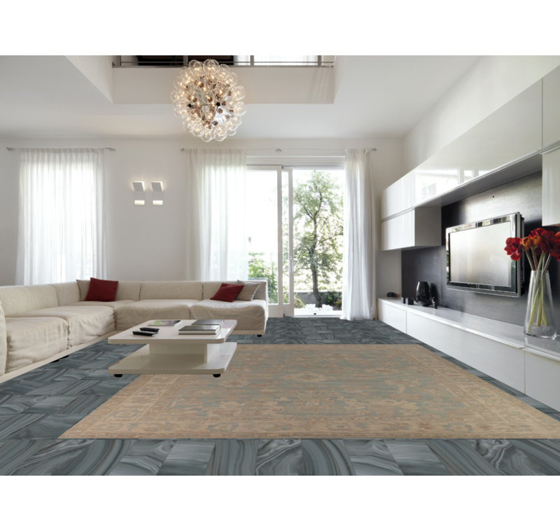 Vegetable Dye Oushak Turkish Large Rug 12x15