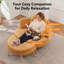 Corduroy Armchair with Ottoman-108743758