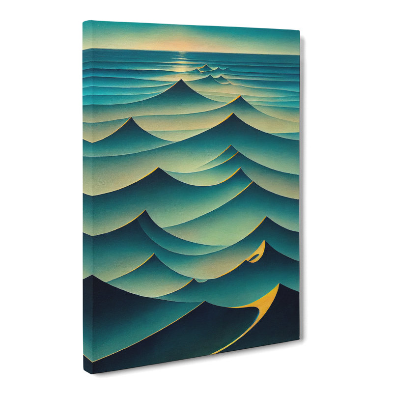Ocean Seascape Abstract Vol.4 - Wrapped Canvas, 50cm H x 35cm W x 3cm D