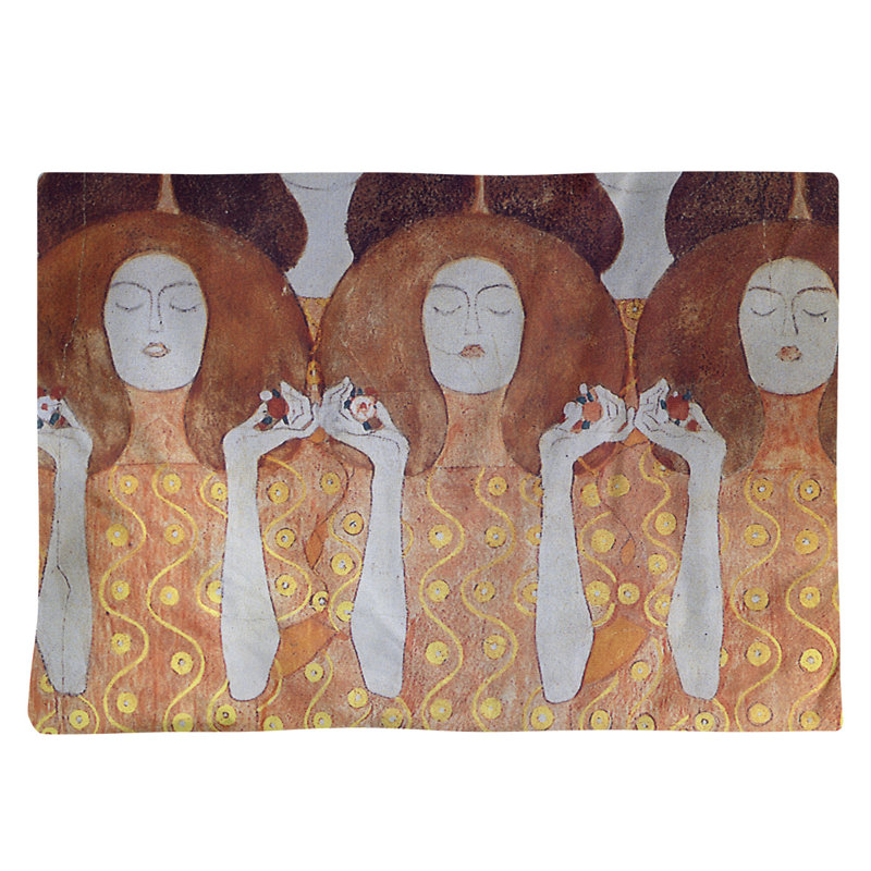 Récapitulatif de 18 mariéss anges Gustav Klimt, Orange, Polyester sergé
