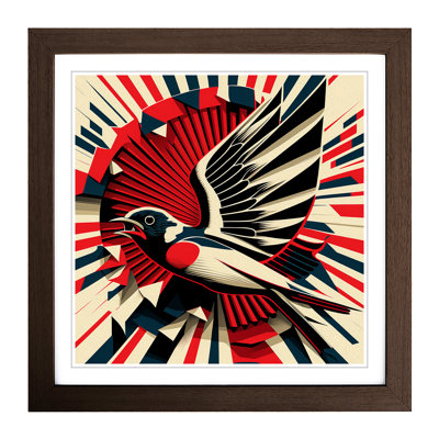 Swallow Constructivism - Framed Print