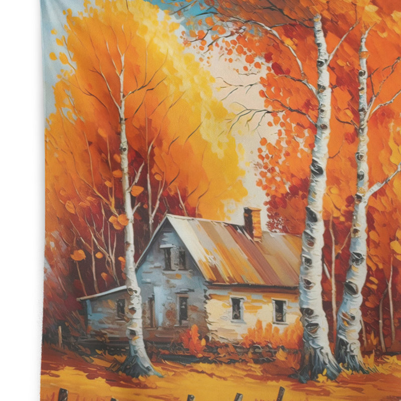 - Tapisserie murale paysage, H 32 po x l 39 po