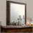 Rustic Walnut Finish Mirror