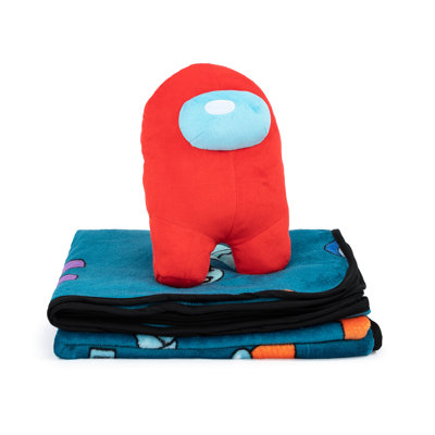 Ensemble de coussins et de coussins de voyage rouge