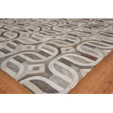 Natural Hide Cowhide Geometric Area Rug