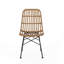 Chaises d'extérieur de style classique, structure en métal, profondeur 45,7 cm, largeur 59,1 cm, hauteur 91 cm, poids 4,9 kg, idéales pour les repas en terrasse, idéales pour les repas en terrasse, profondes, larges et hautes, marron