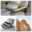 Chaise longue d'extérieur en aluminium Emoti avec accoudoirs en teck