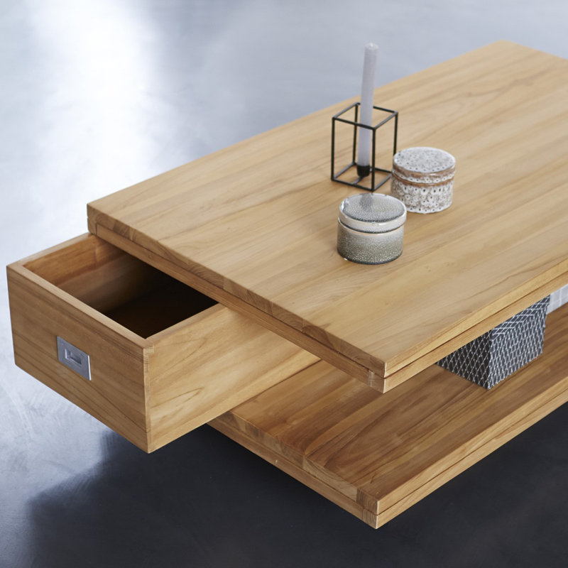 Coffee Tek Coffee Table with Magazine Rack