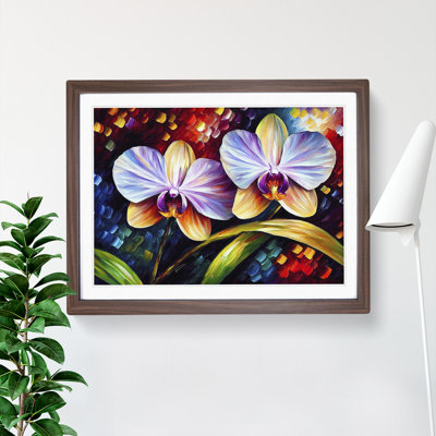 Orchid Flower Painting Vol.1 Abstract - Single Picture Frame Print