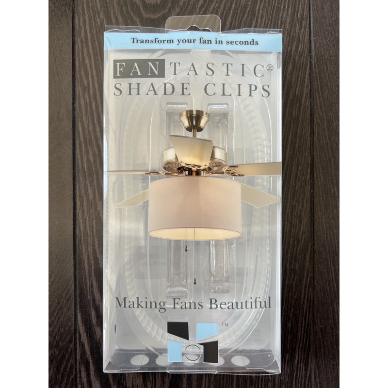 FAN-TASTIC SHADE CLIPS - Adaptor To Add Your Own Shade to Your Ceiling Fan