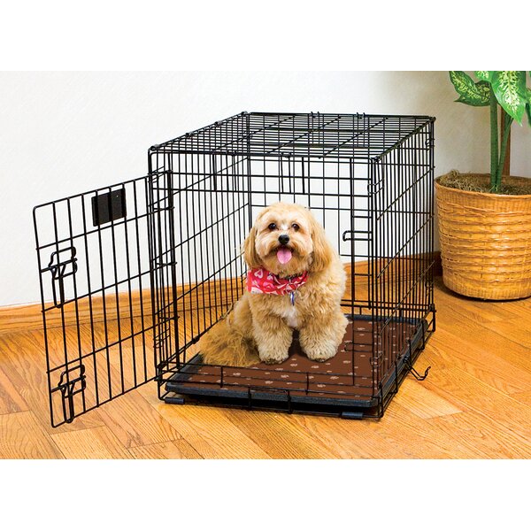 P-Tex Pet Crate Polypropylene Floor Protection Mat for Use on Hard Floors  and Carpets, Rectangular Dog Crate Mat, Black, 3 Sizes Available
