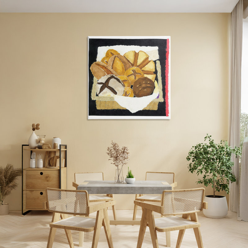 Boîte à pain et toile à rayures, design par Nancy Overton, H 30 po x l 30 po
