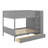 Full Over Full Bunk Bed With Drawers And Cabinet-837360682