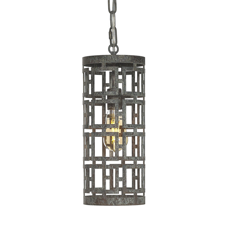 Luminaire suspendu cylindrique 1 lumière Fifth Square