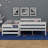 Wood Twin XL Over Queen Bunk Bed With Ladder