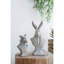 Buste en ciment 10,5 po H gris