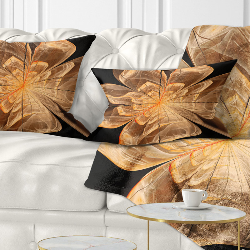 Coussin lombaire en fleur symétrique floral