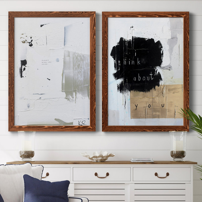 «Beacon of Light III», ensemble de 2 reproductions d'art sur toile encadrées, H 37,5 po x l 55 po x P 1,5 po