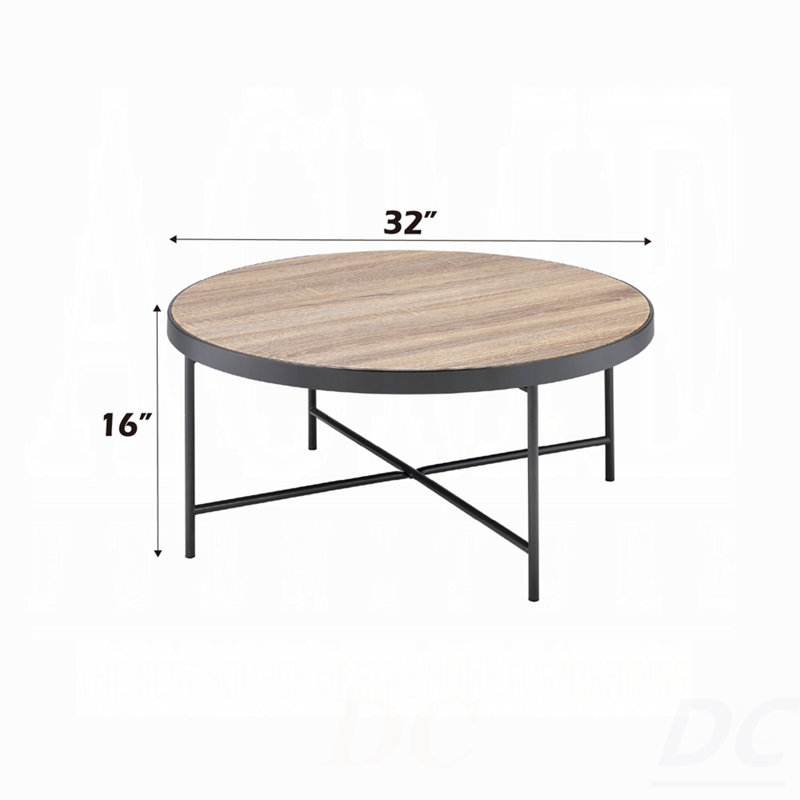 Table basse ronde de style industriel 1pc