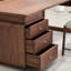 Bureau en bois massif de style rétro avec rangement de tiroir-1154244297