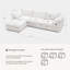 Canapé modulaire de 113 po pour canapé modulaire Comfy Cloud-1065820724-1065820723