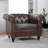 Byrom 32'' Faux Leather Sofa-386391089-388968865