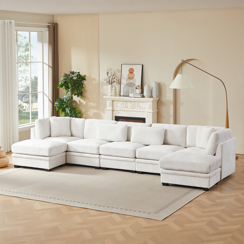 Canapé modulaire réversible de 7 pièces Harper