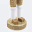 Ensemble de 3 décorations de casse-noisette - arbre de Noël en bois de pin peint à la main de 4,9 pouces, figurines de table rustiques pour décoration de maison de vacances