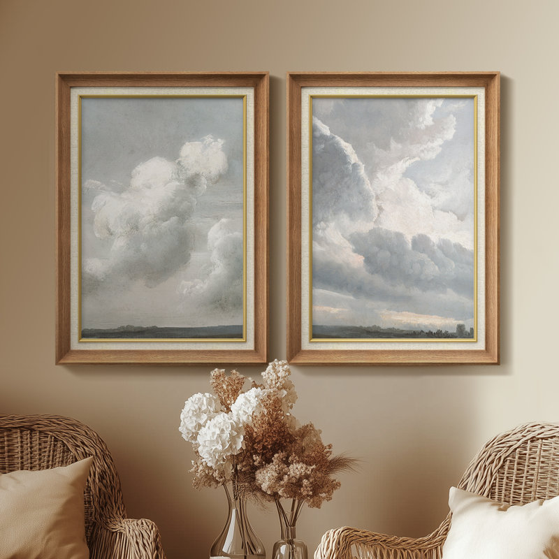 Ensemble de 2 œuvres d'art encadrées de qualité supérieure sur toile de qualité supérieure avec cadre de 26 po x 36 po, Noir