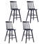 Tabouret Mid-Century moderne en bois massif à hauteur de comptoir Alvie-99057890-99057894