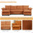 Deandre 104.7" Chenille Sofa with Symmetric U-shaped Design, Convertible Pull-Out Bed, USB/Type-C Charging Ports, Detachable Armrests & Thick Cushions for Living Room Leisure & Versatile Home Use-120607524