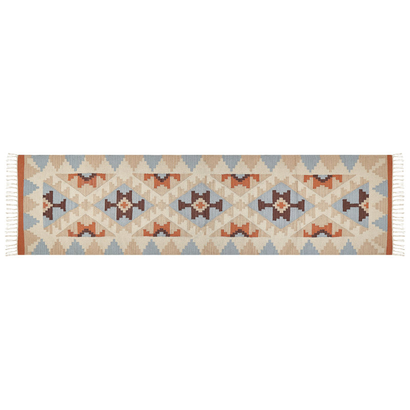 Sisk Southwestern Hand Woven Area Rug, Rectangle 80 x 300cm
