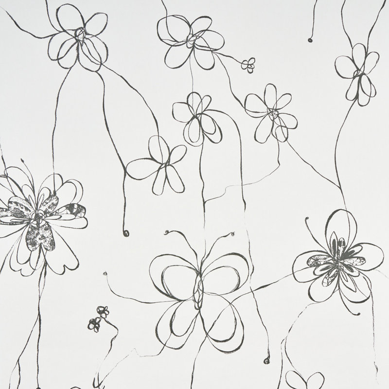 Papier peint Schumacher x Hera Ford, Noir doux
