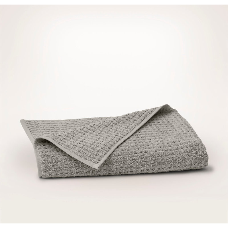 Turkish Waffle Waffle Bath Towel, Pewter