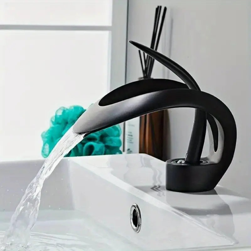 Robinet de salle de bain monocommande Deck, Matte Black
