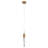 Modern 1 Light Gold Crystal Pendant-295654633
