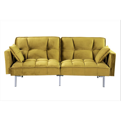 75.6'' Velvet Convertible Sofa