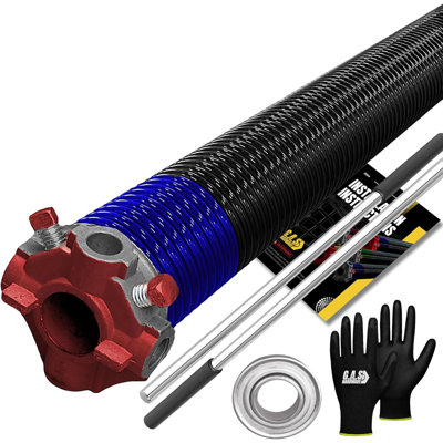 Garage Door Torsion Springs, w/ 1" Bearing, Gloves and Bars (262 x 2 x 35)