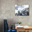 Toile épique Graffiti «Mystical Black Pouring» par Jean Plout, 34 po x 26 po-110881148