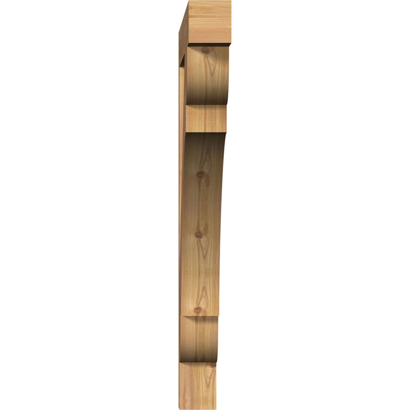 Olympic Block Bracket, 3 1/2"W Western Red Cedar (Smooth), 36"H  x 36"D