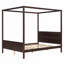 Lit plateforme à baldaquin en bois-730646905