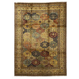 Wool Oriental Area Rug in Ivory