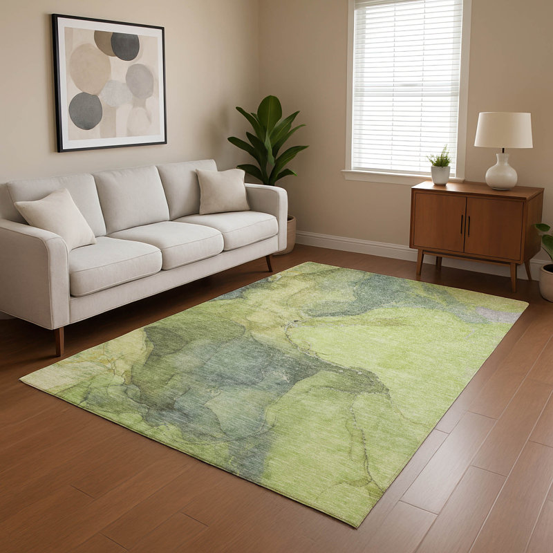 Premium Machine Washable Verlin AMF1781 Contemporary Rug, Rectangle 9' x 12'