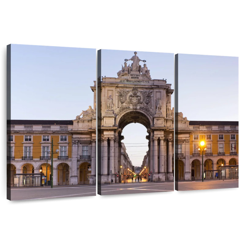 Nicci Praca De Comercio Lisbon, 48" H x 74" W