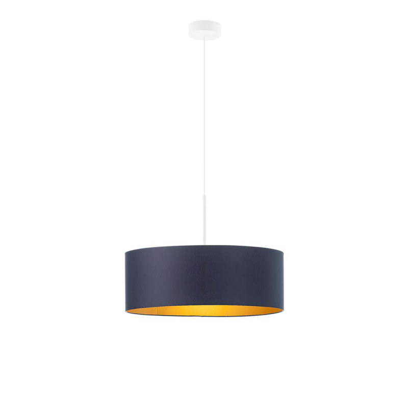 Sundberg 3 - Light Drum Pendant, White, Dark Grey, 120cm H x 50cm W x 50cm D