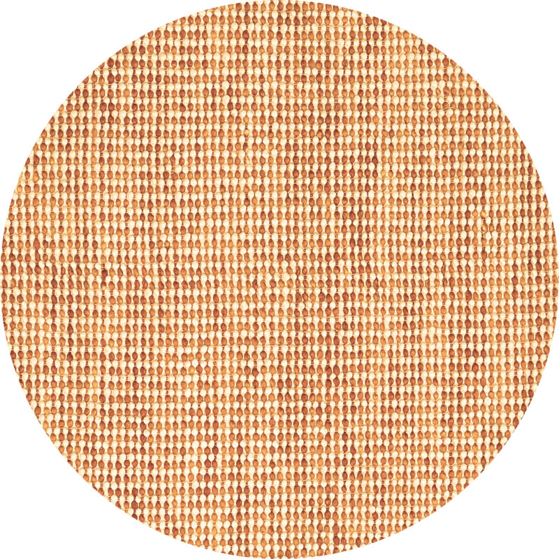 Anjely Washable Geometric Indoor Rug, Round 3'