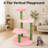 Multi-Level Flower Cat Tree with Scratching Posts and Interactive Hanging Toys