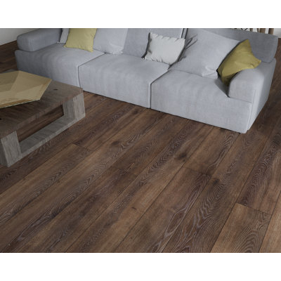 7" x 60" x 6mm Oak Click Lock SPC Luxury Vinyl Plank